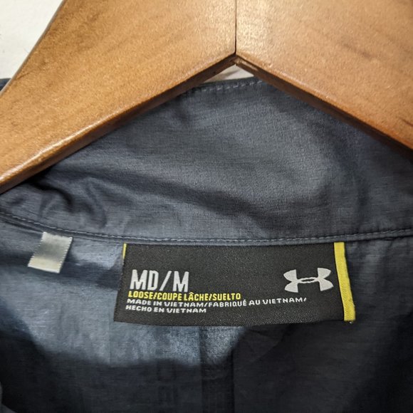 Under Armour Jacket Womens Gray Athletic Windbreaker Mock Neck sz Small - Picture 8 of 14